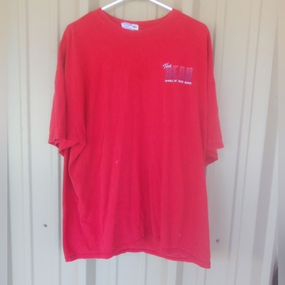 Men's The Beau Gamble Eat Sleep Repeat Red T Shirt Size 2XL - Picture 2 of 5